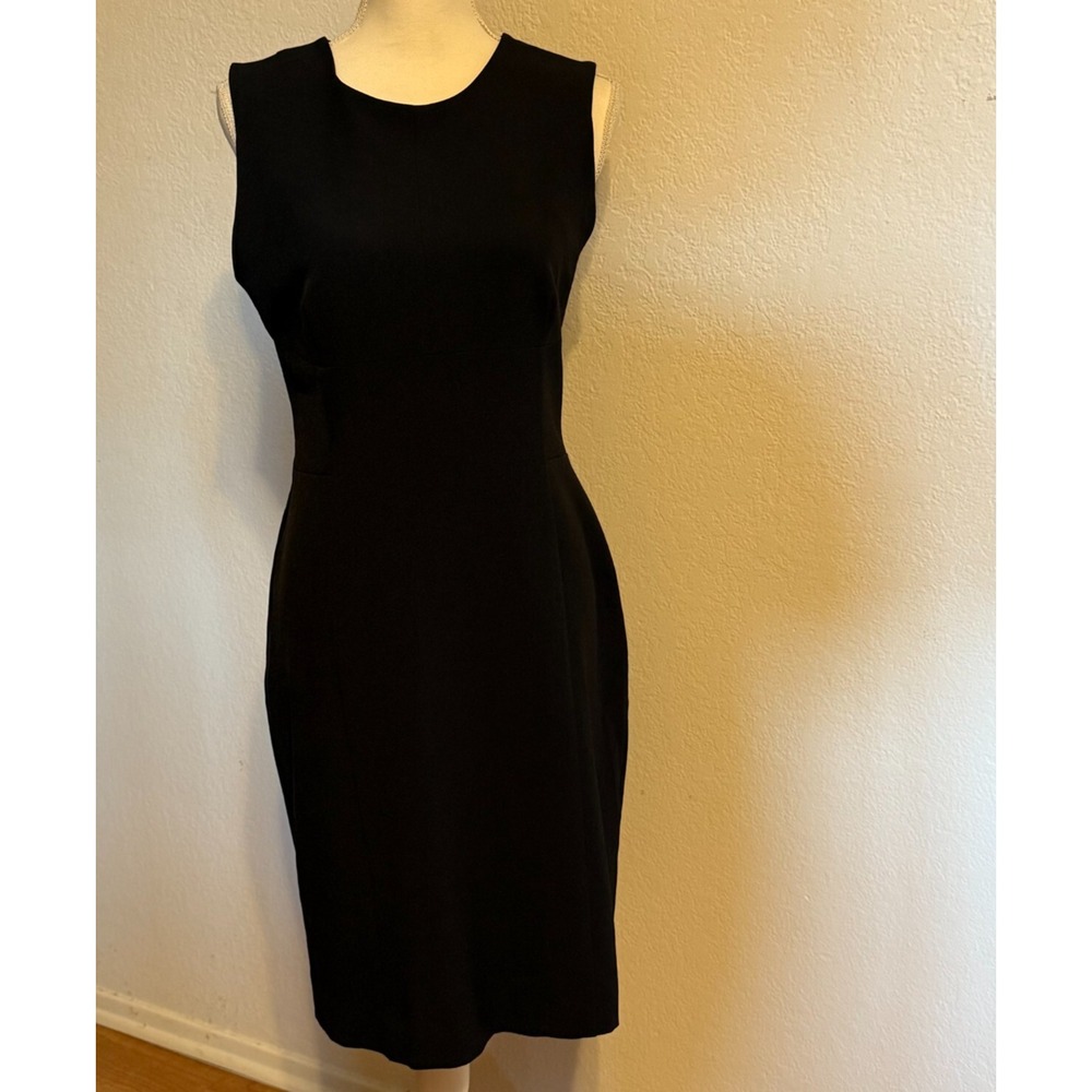 M M‎ Lafleur Black Designer Dress Women's Size 10 Career Lagenlook Chic